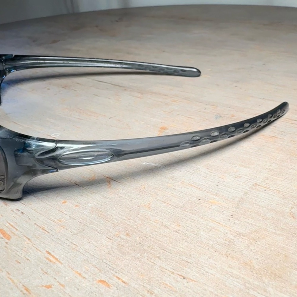 Vintage Oakley Fives Smoke Gray Wrap Sunglasses - Picture 5 of 8